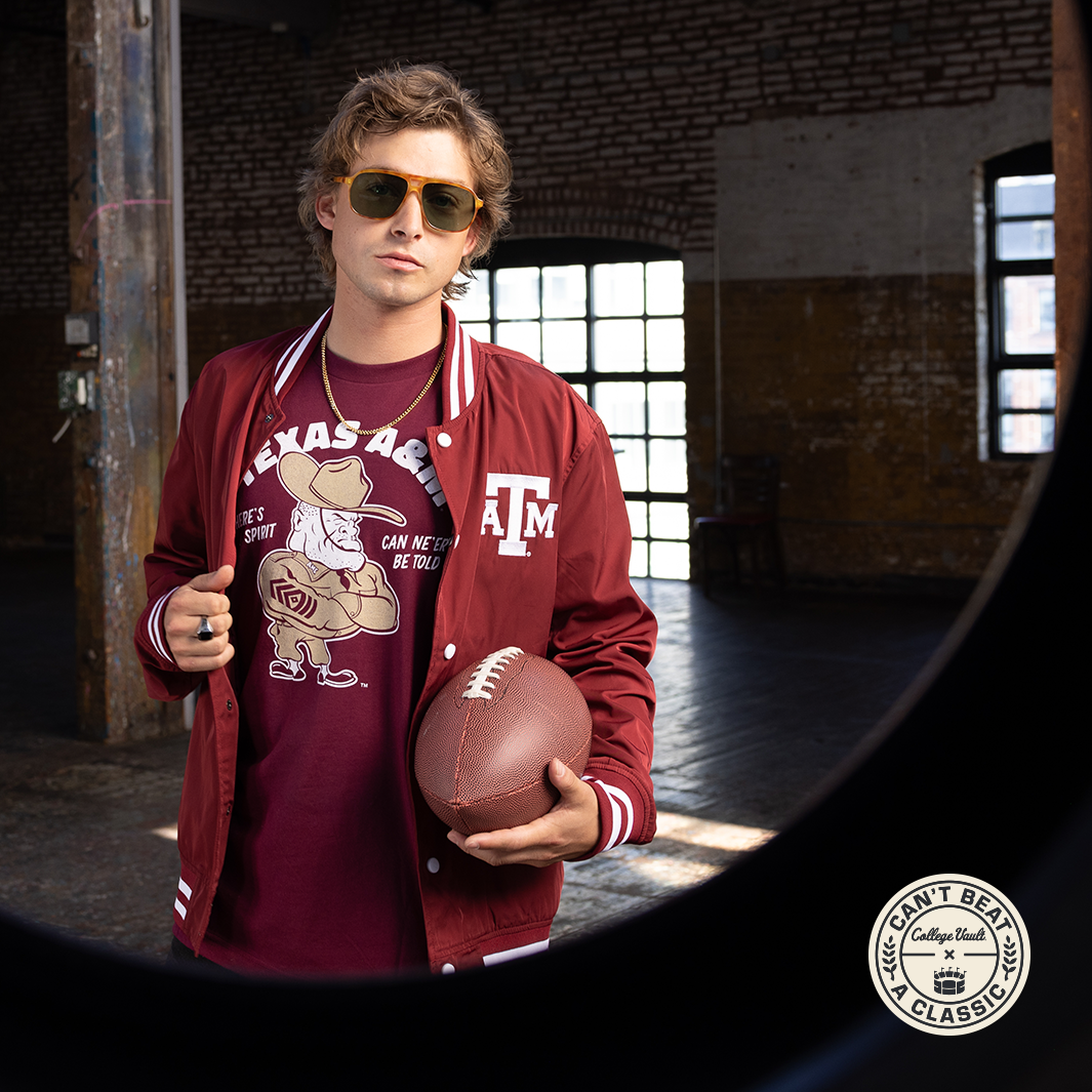Texas A&M Aggies Vintage Script Bomber Jacket | Homefield
