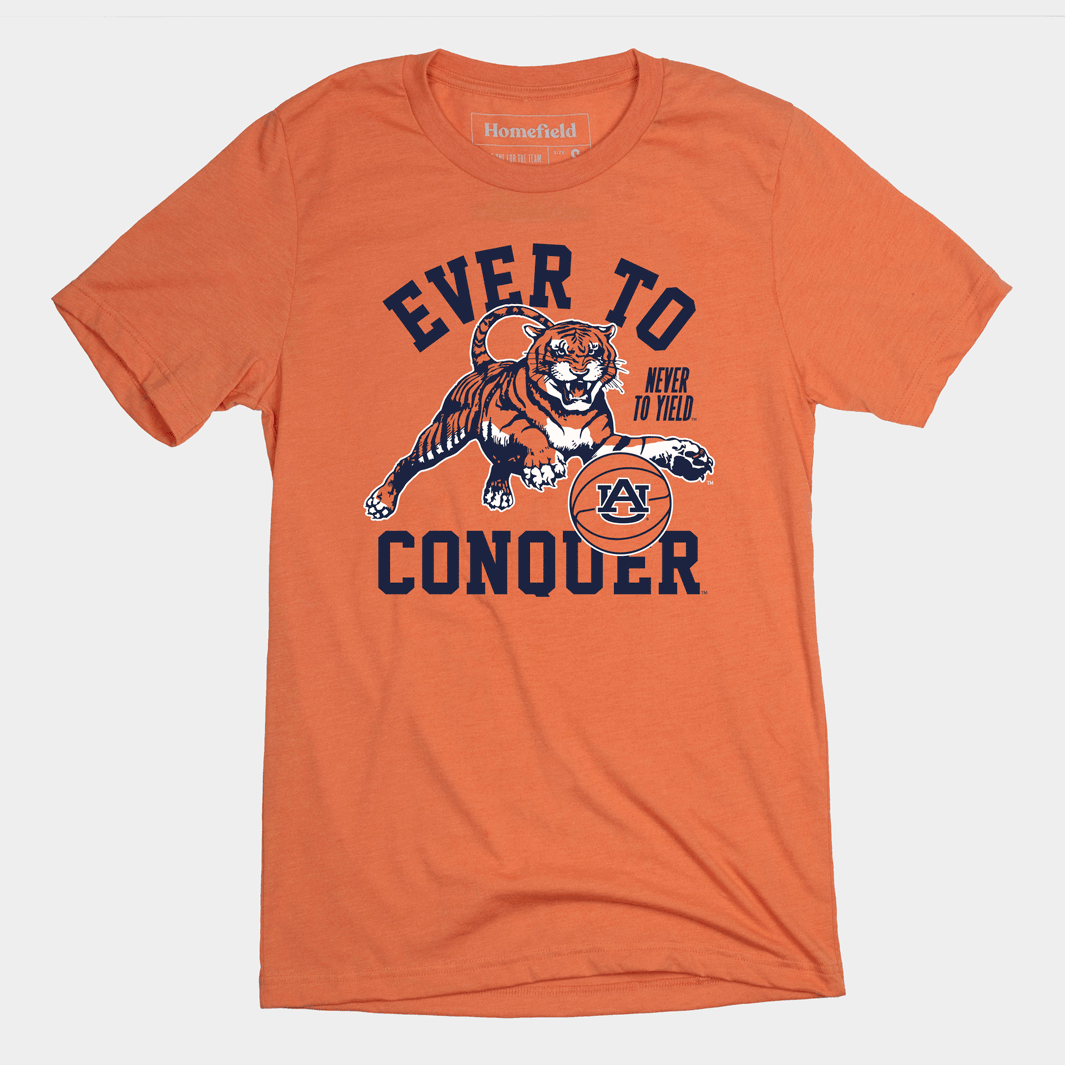 "Ever to Conquer" Auburn Basketball Tee
