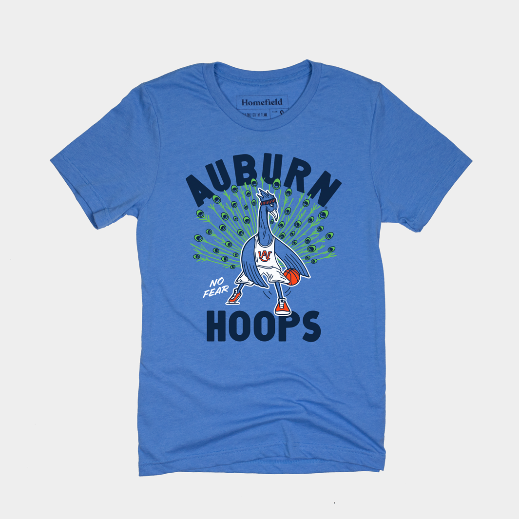 Auburn Basketball Peacock Tee