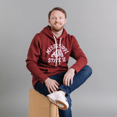 1980's Maroon Mississippi State Hoodie