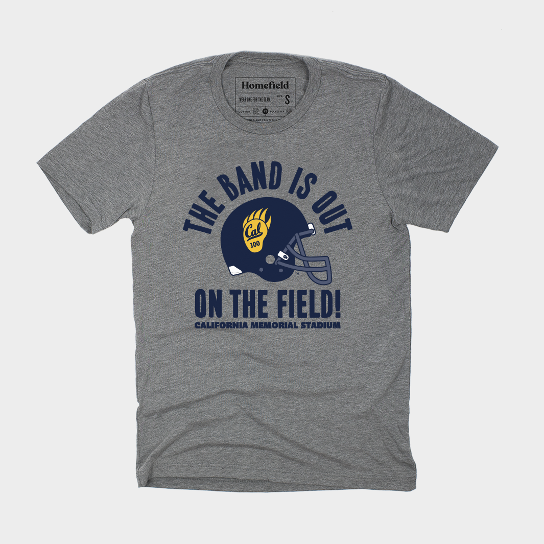 The Band is Out On the Field Vintage Cal Football Tee