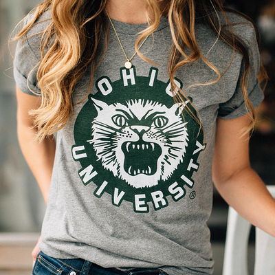 Vintage Ohio Bobcats Logo Shirt