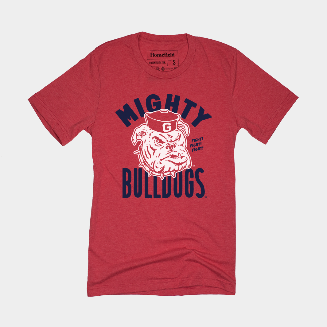 Mighty Bulldogs Vintage Gonzaga Fight Song Tee