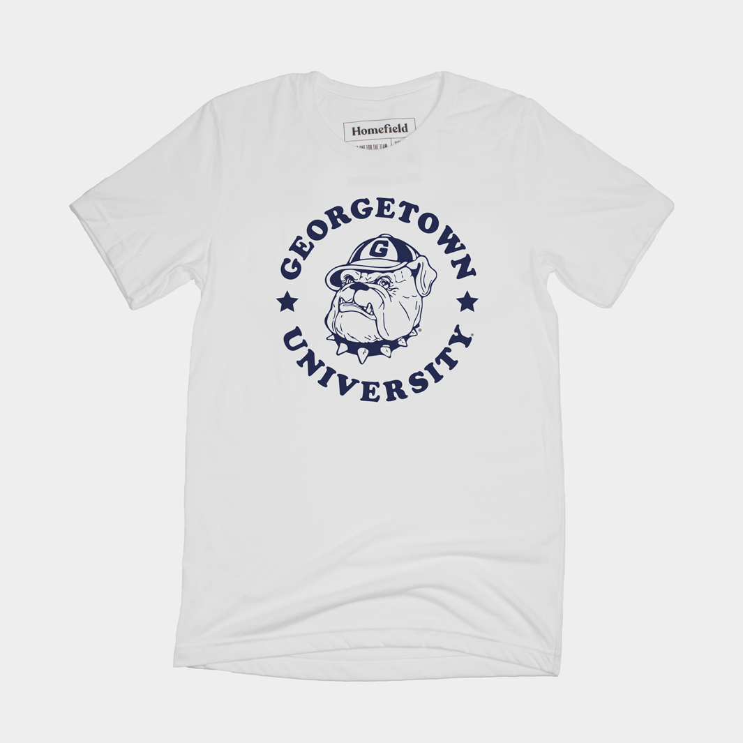 Retro Georgetown Hoyas White T-Shirt