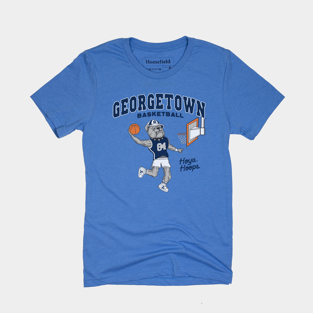Dunking Bulldog Georgetown Basketball T-Shirt