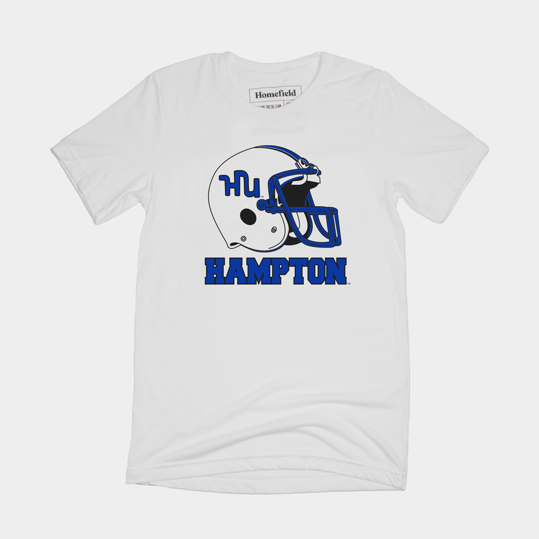 "HU" Hampton Football Helmet Tee