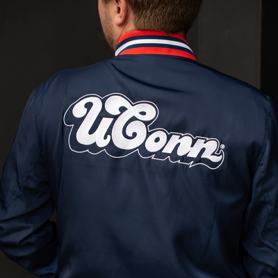 UConn Bubble Script Bomber Jacket