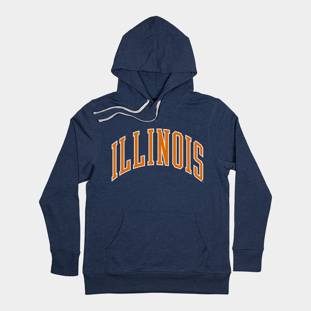 Hoodie Victoria's Secret PINK - Motif Universitaire U Of Illinois Illini, Neuf Avec étiquettes