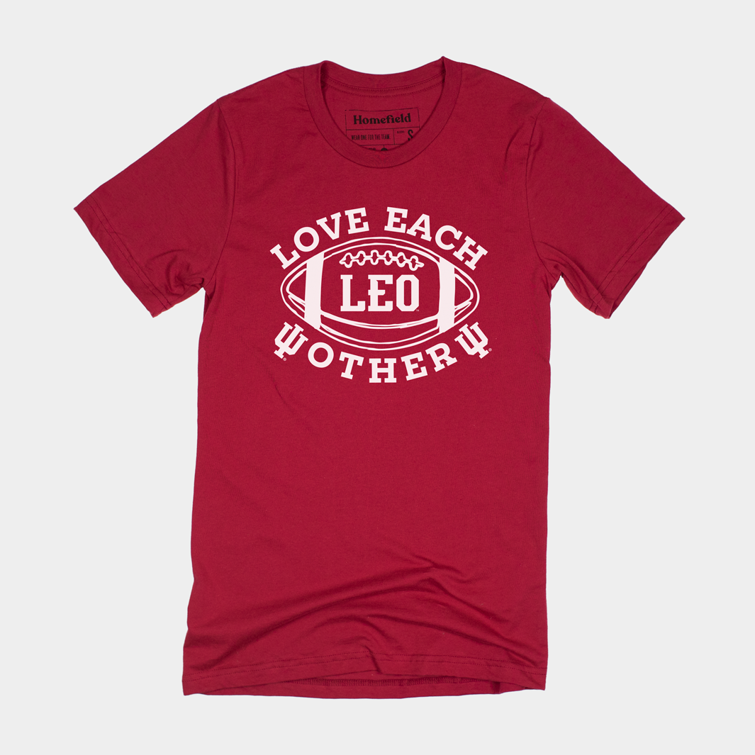 LEO (Love Each Other) IU Football T-Shirt