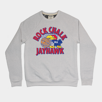 Rock Chalk Jayhawk Vintage Kansas Crew