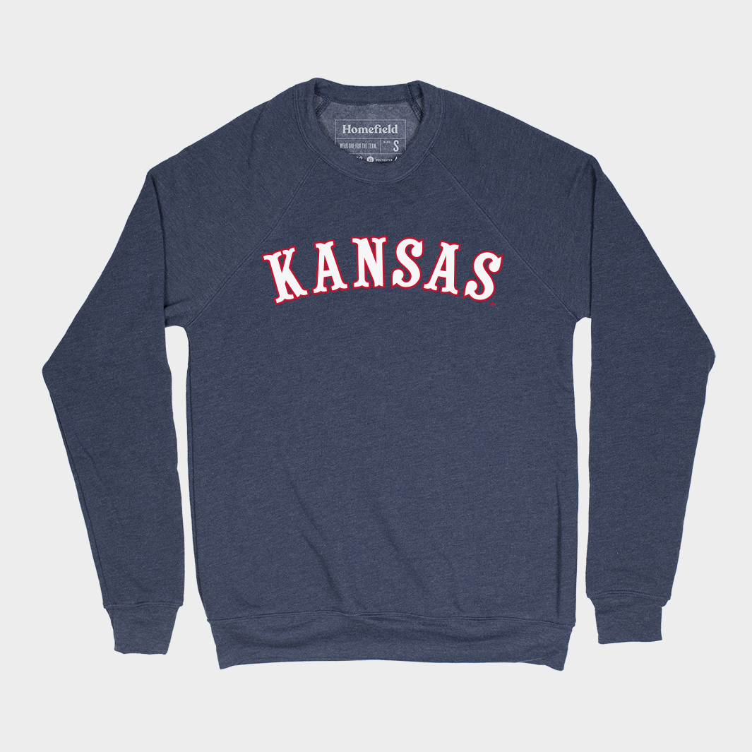 Kansas “Circus Font” Basketball Crewneck