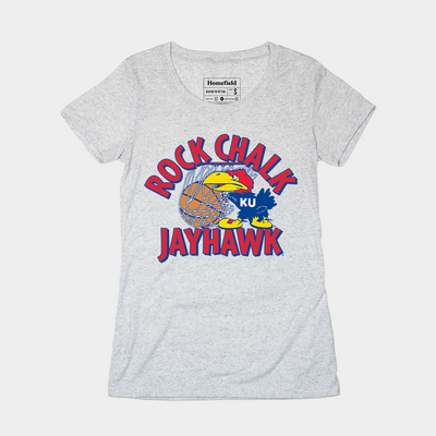 Kansas Vintage Rock Chalk Jayhawk Women's Tee