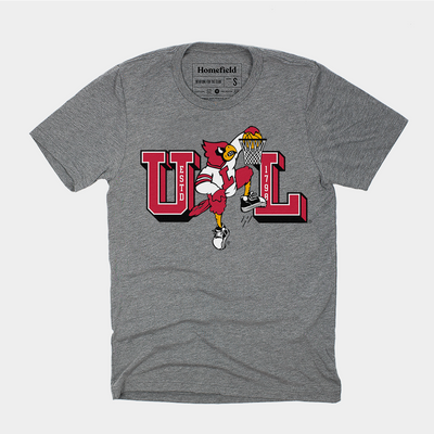 University of Louisville Cardinals T-Shirt | Champion Products | Black | XLarge