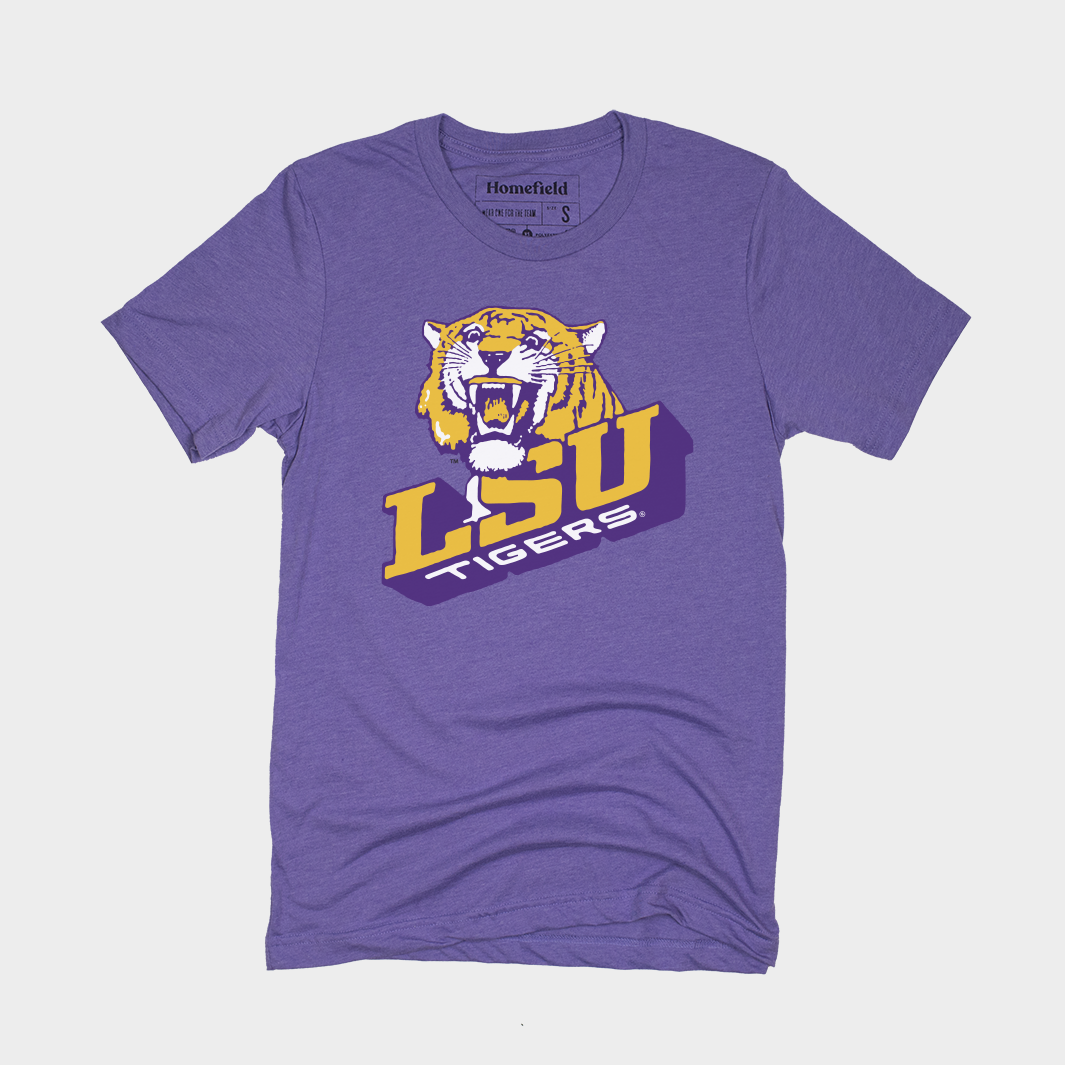 Vintage LSU Tigers 1980s Logo T-Shirt