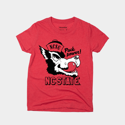 Vintage NC State Slobbering Wolf Youth Tee