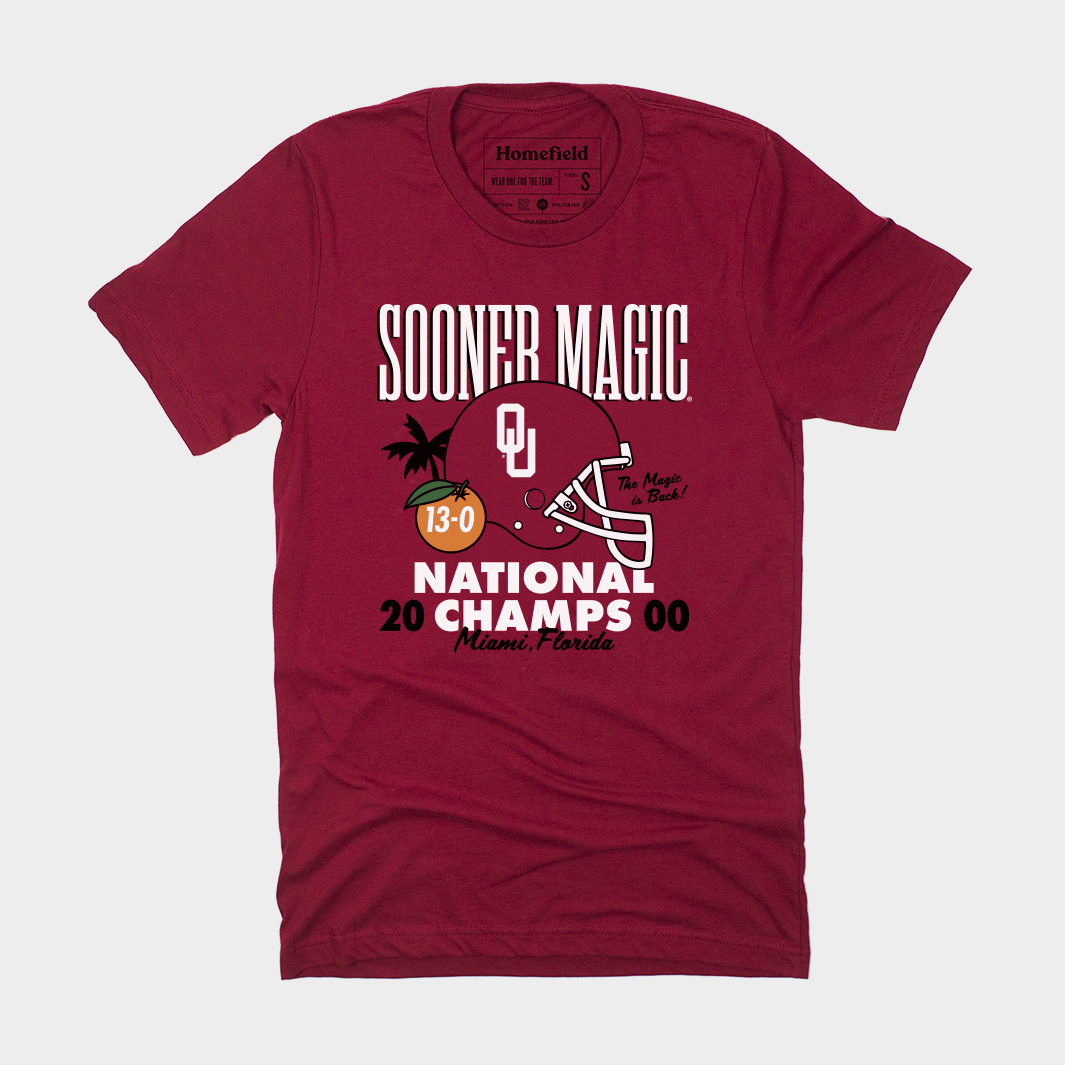 Sooner Magic Vintage 2000 National Champs Tee
