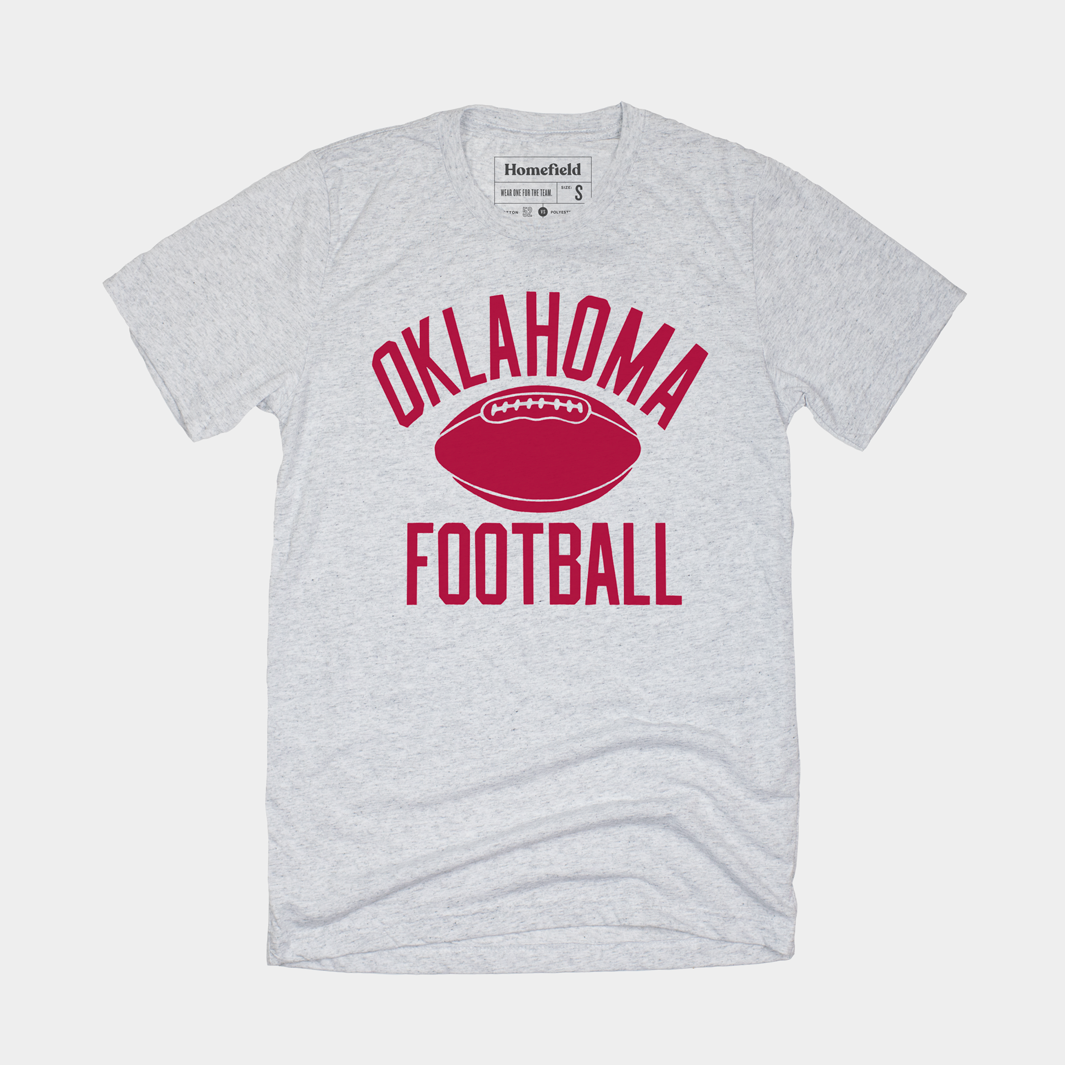Vintage Ash Oklahoma Football T-Shirt