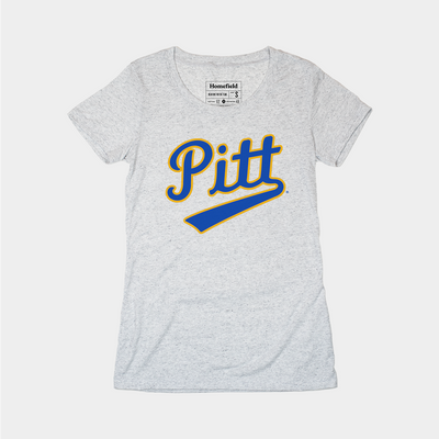 Pitt Baseball Script Women's Tee
