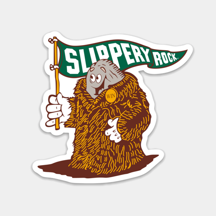 Slippery Rock Fur Coat Sticker