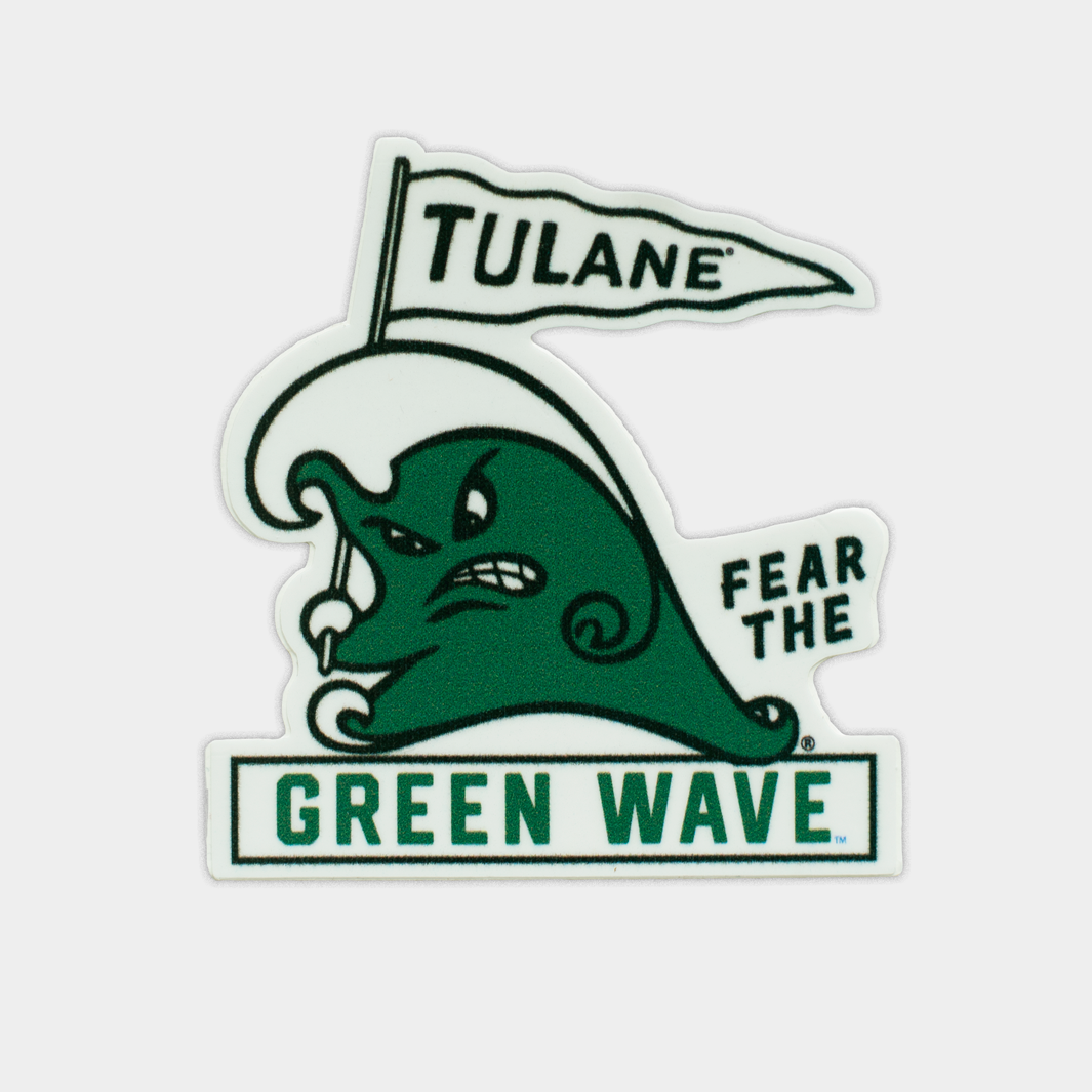 Tulane Green Wave Sticker