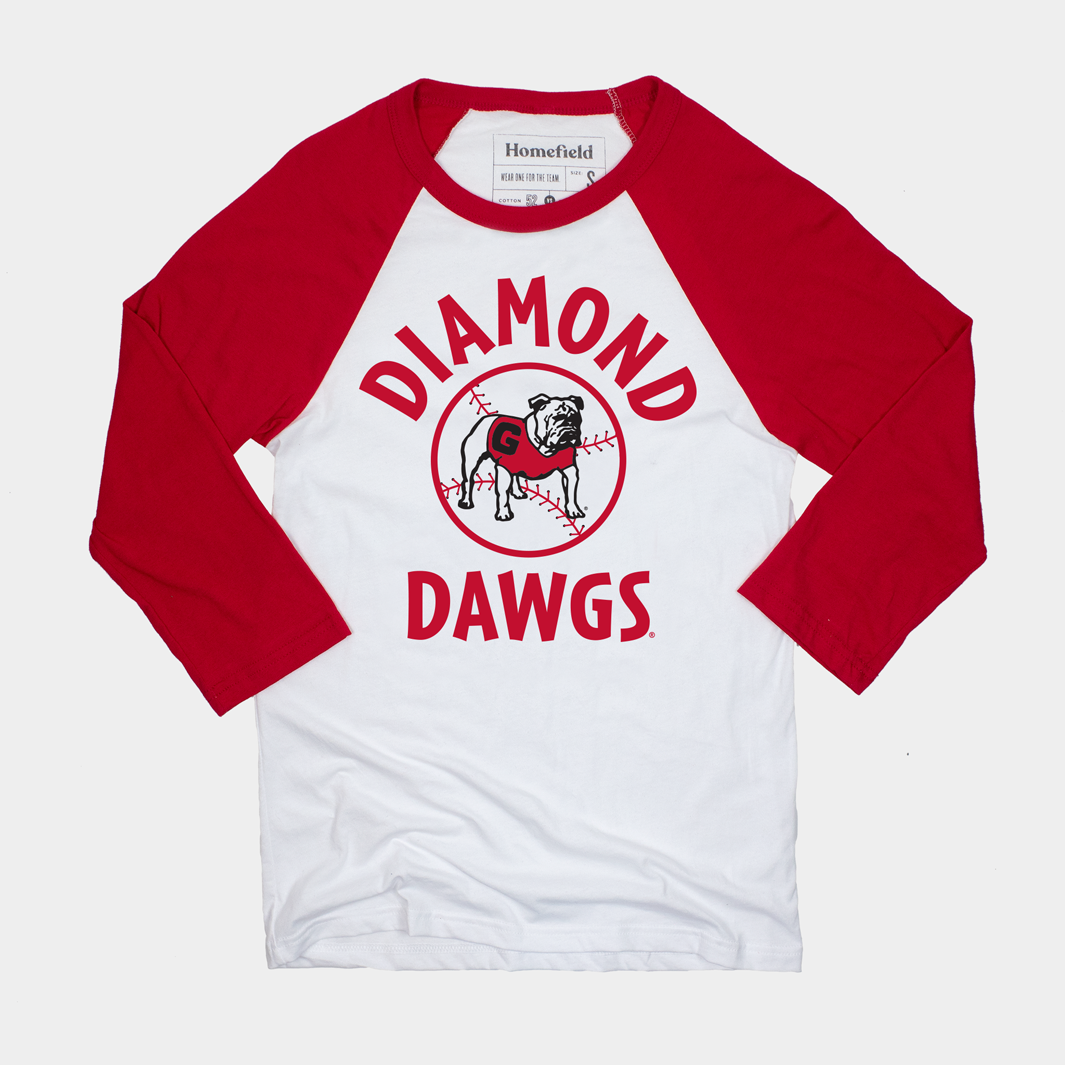 Georgia Diamond Dawgs Vintage Baseball Tee