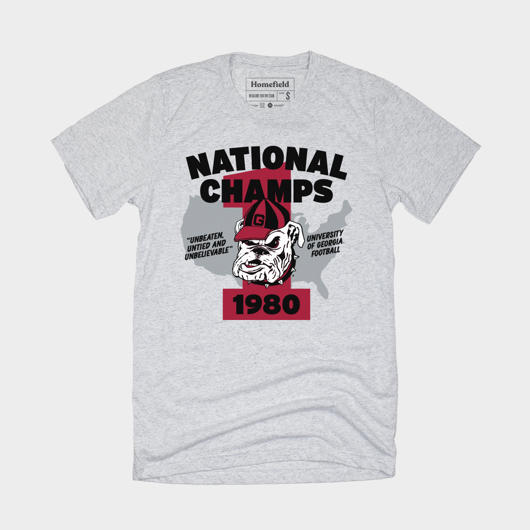 Retro Georgia 1980 National Champs T-Shirt