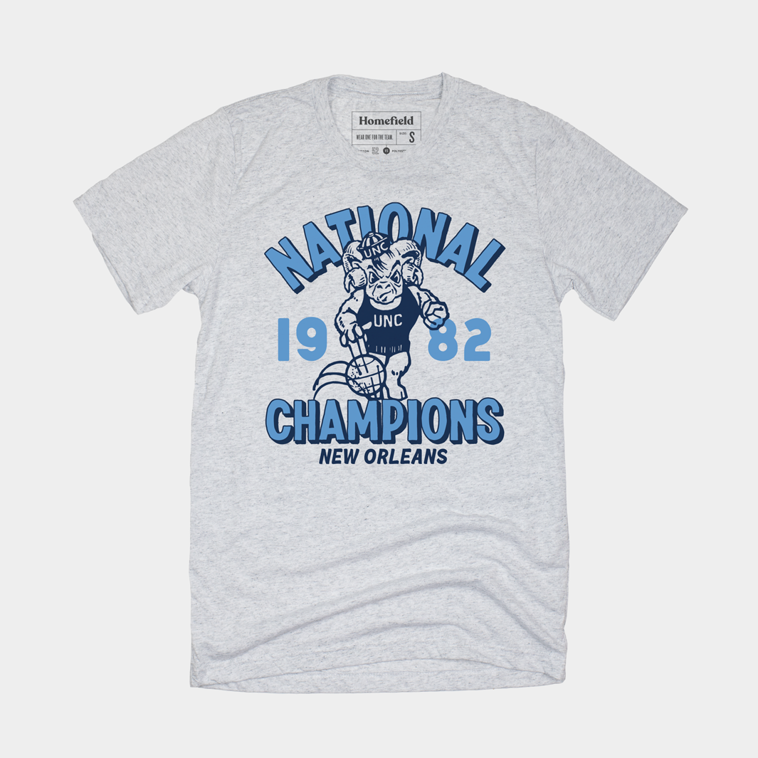 Retro 1982 UNC Basketball Champions Tee